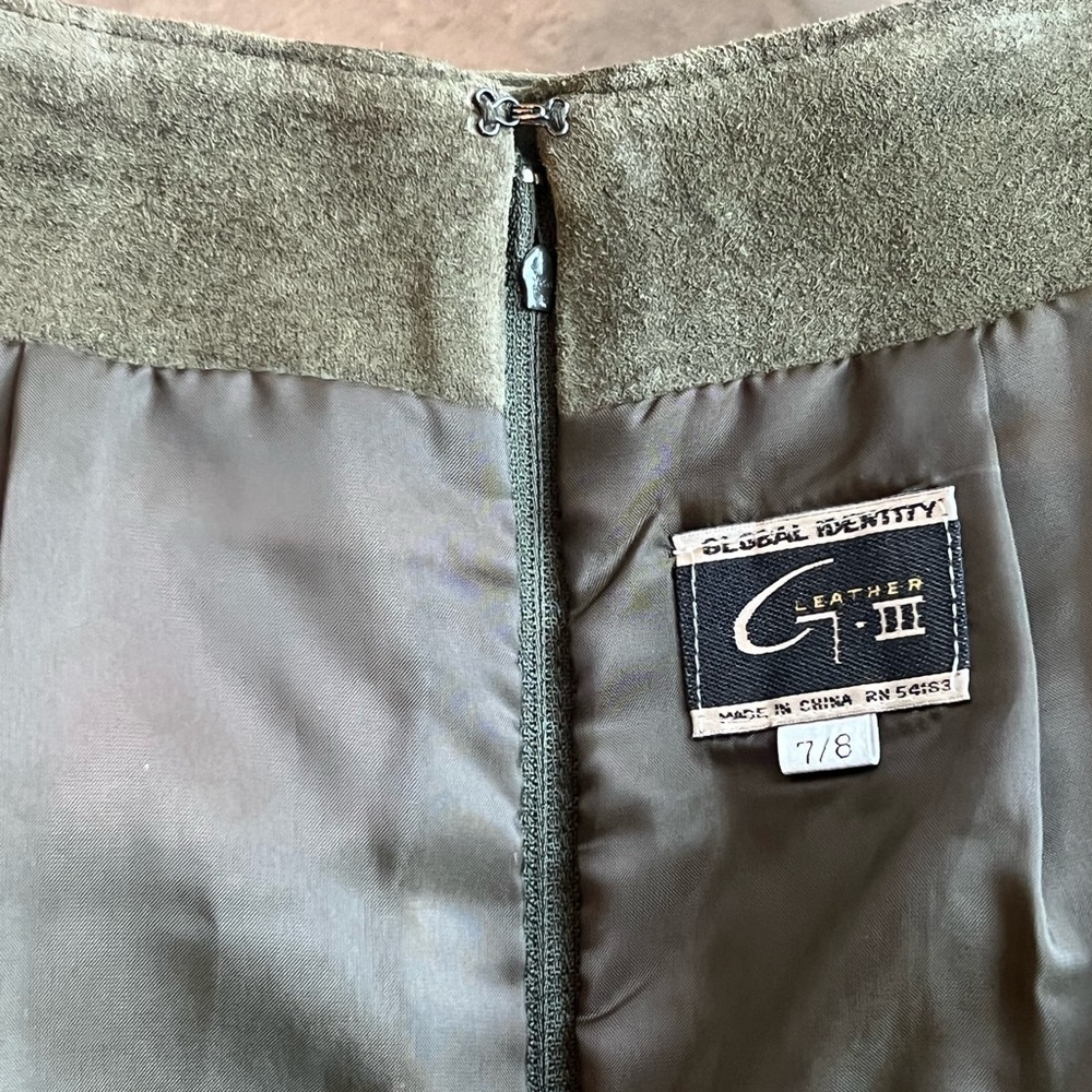 NWT Global Identity G-Ill vintage leather midi skirt - Picture 2 of 14